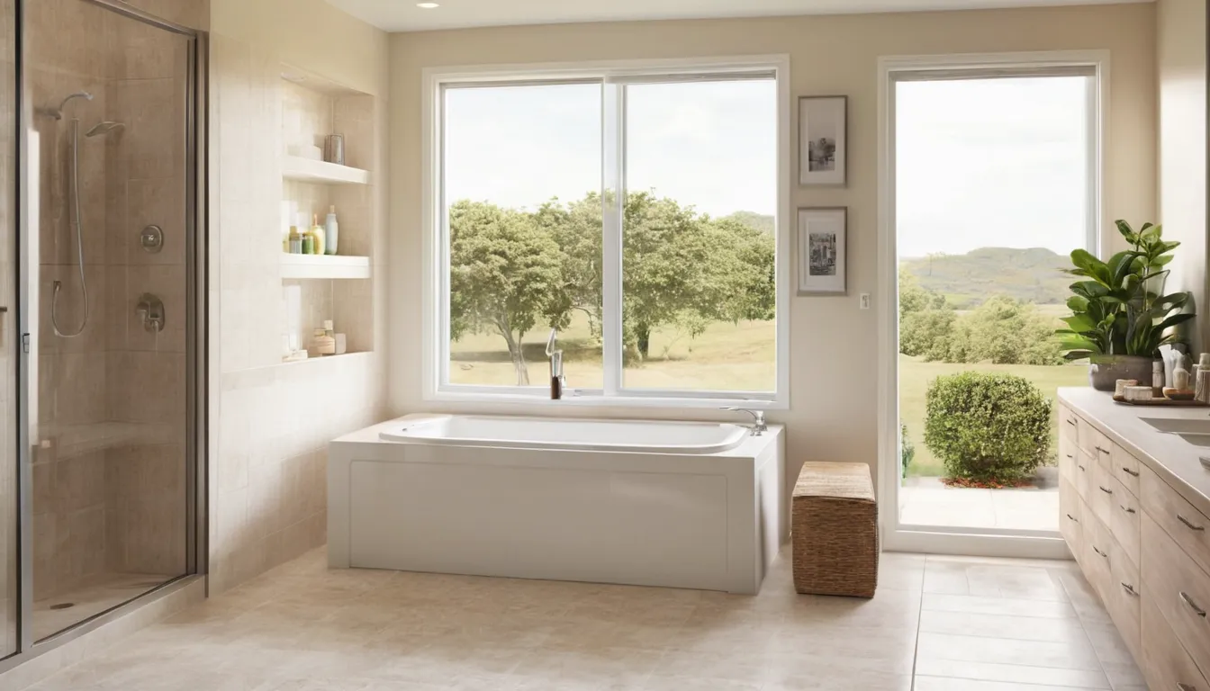 A bright, accessible bathroom with a walk-in tub in a Haverhill home